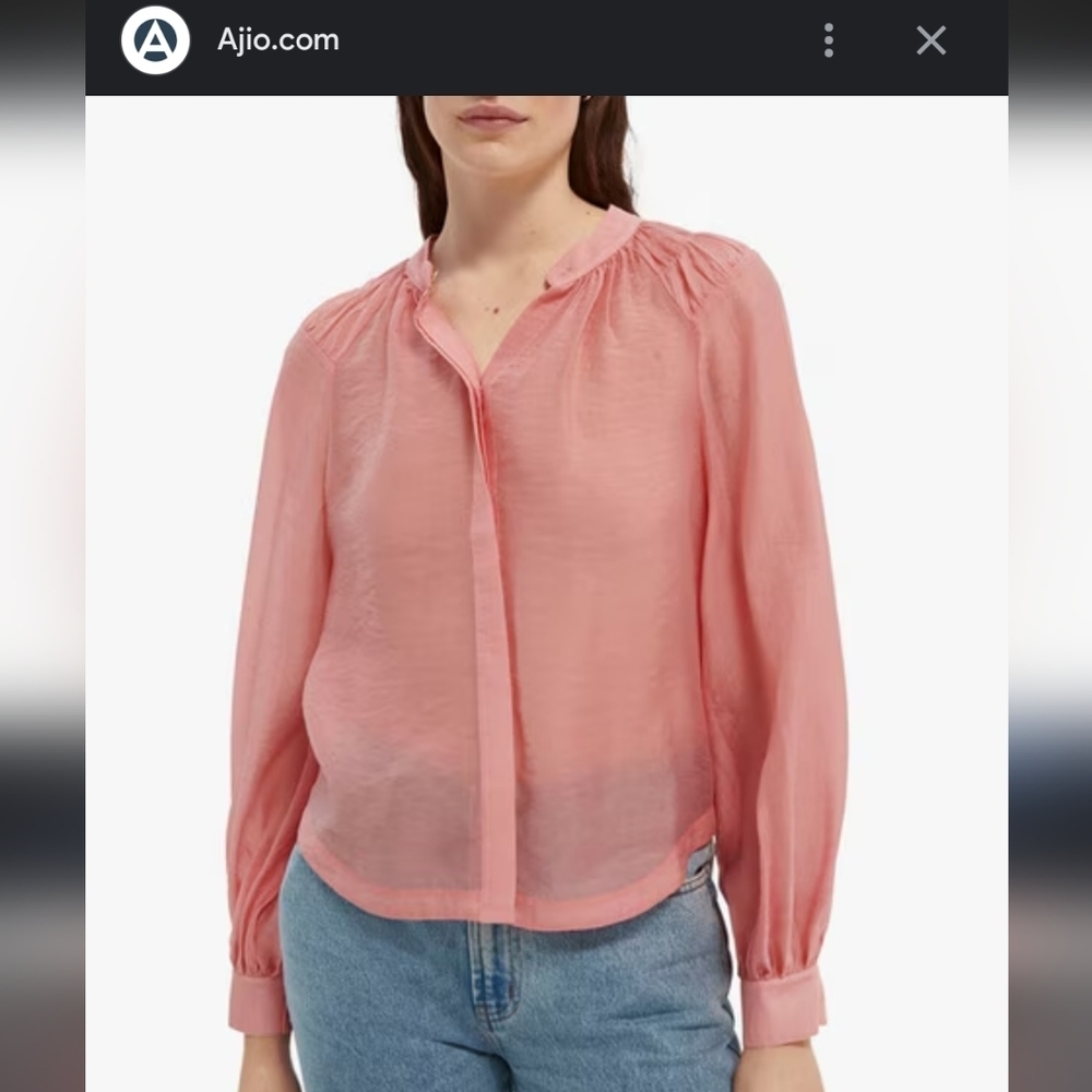 Scotch & Soda Shirt with Voluminous Sleeves Sz XL